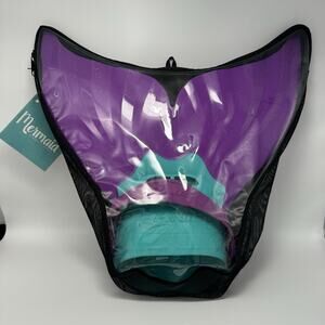 FINIS Mermaid Dream Fin Swim Purple Turquoise Glitter Monofin Mermaid Tail